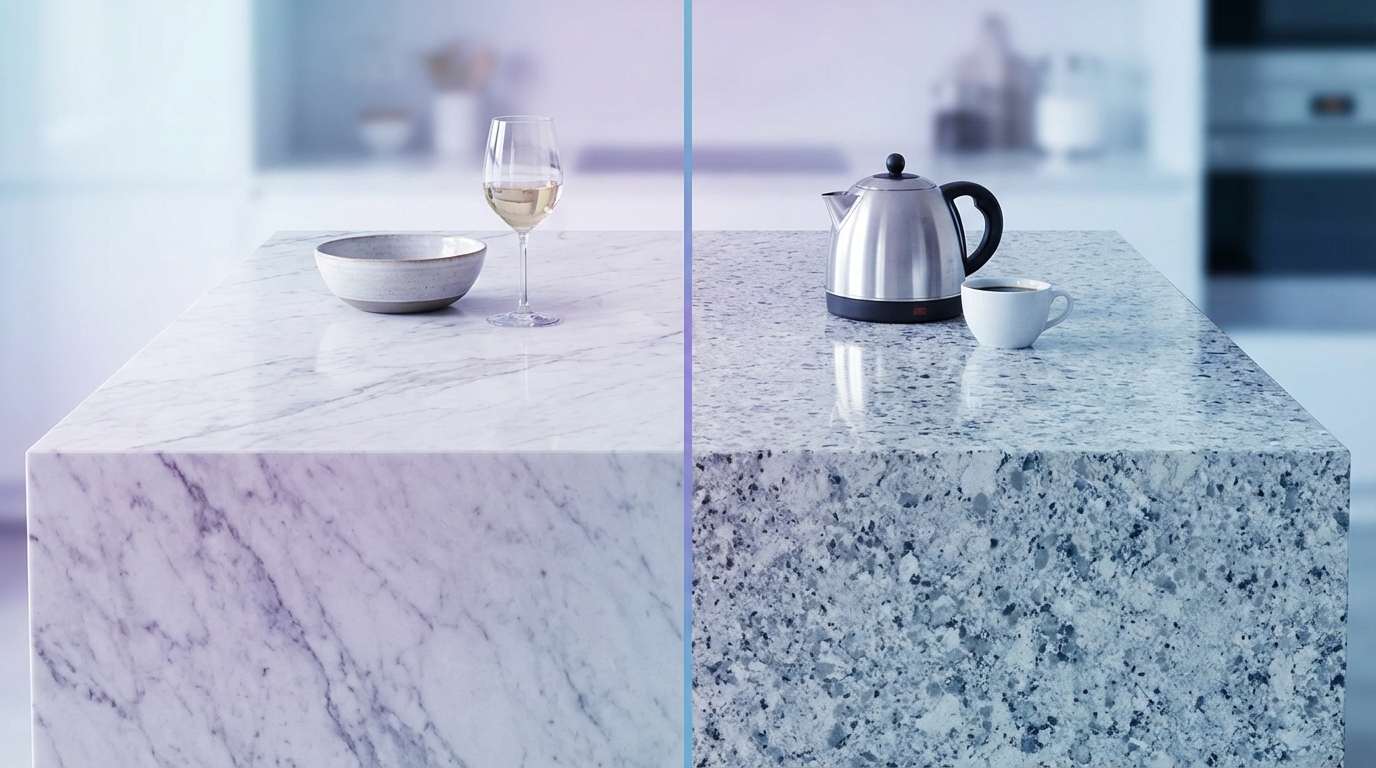 Marble vs. Quartz: The Ultimate Countertop Showdown